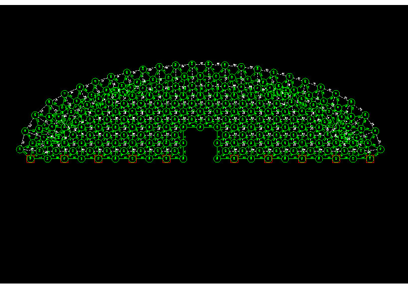 沅江锡林浩特91跨，1000米长干煤棚网架设计