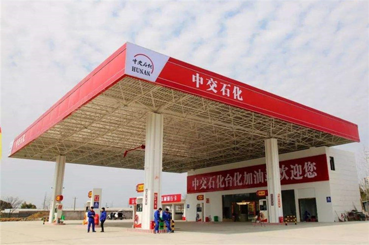 沅江加油站钢结构网架案例6